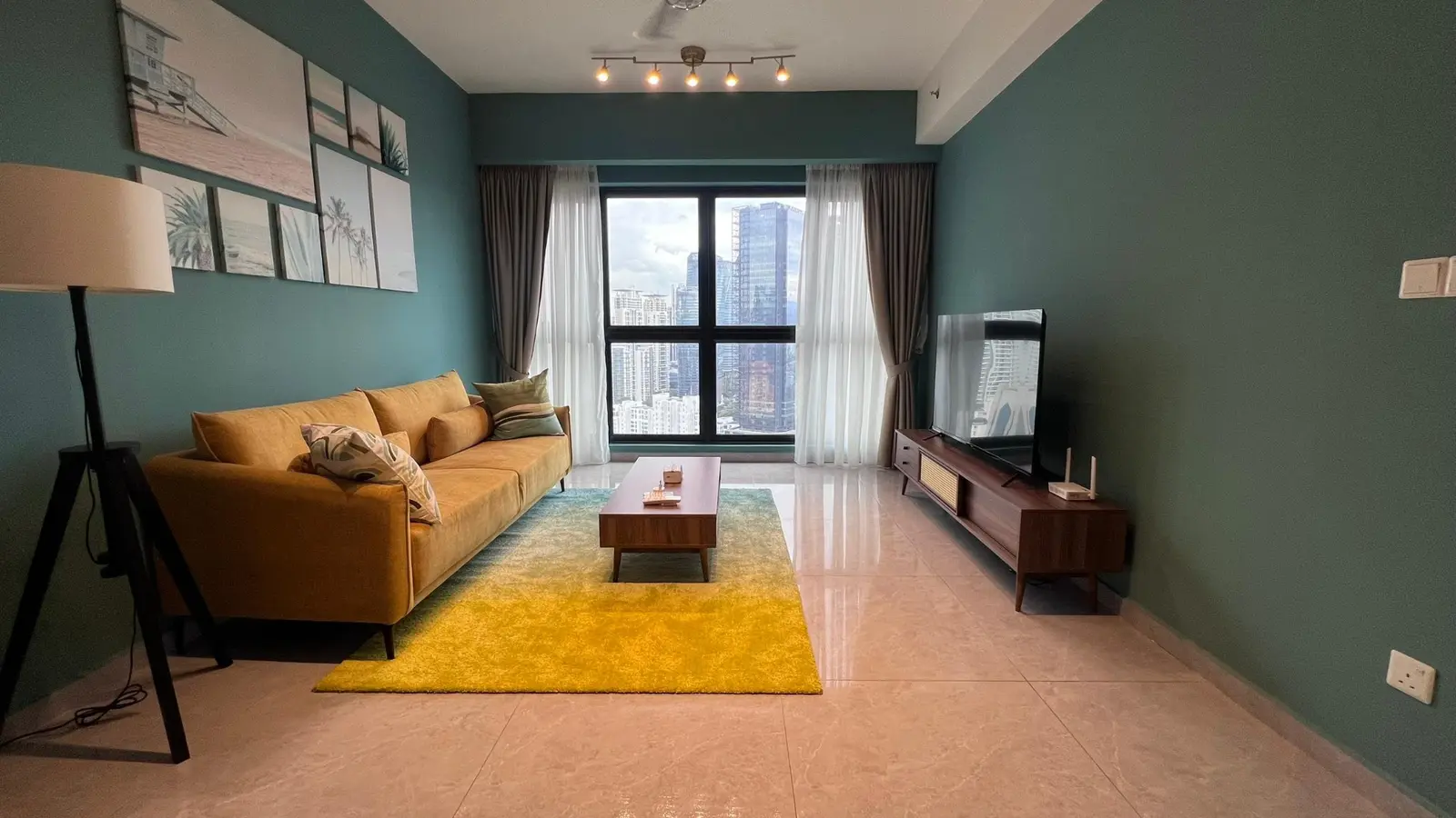 Fully furnished living room at AGILE Bukit Bintang