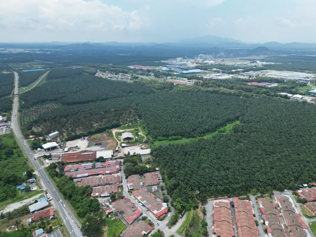 Wider aerial view of the Gurun land and surrounding development