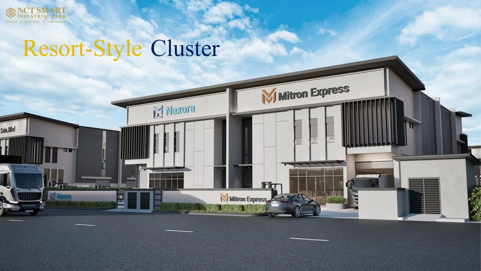 Artist's impression of a cluster factory at NCT Smart Industrial Park