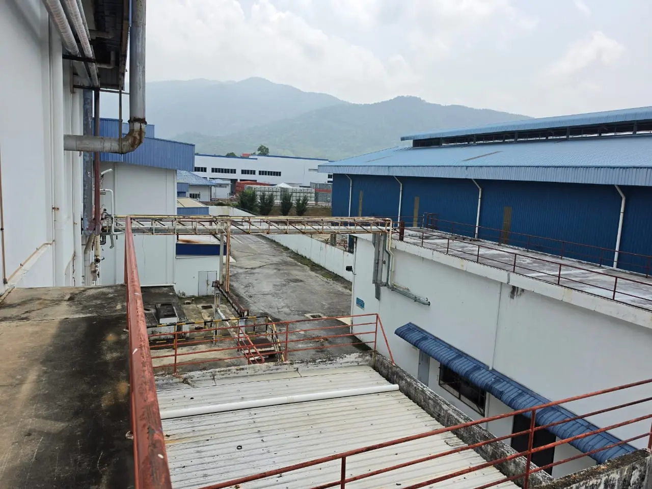 Elevated view across the Senawang factory complex
