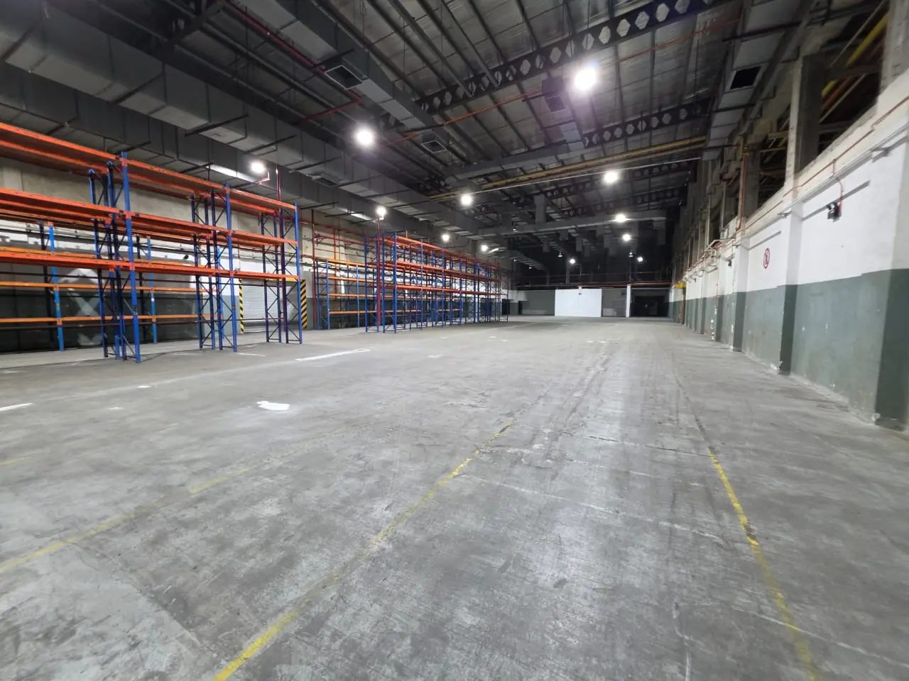High-ceiling warehouse interior at the Senawang factory