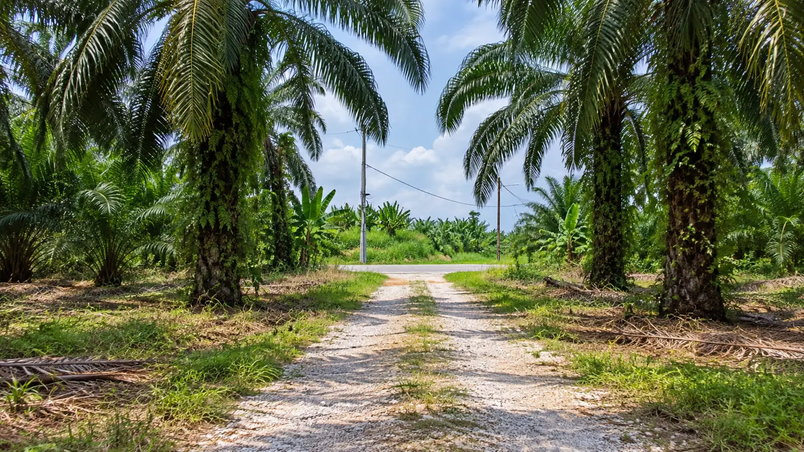 Internal access path through the Telok Datok land